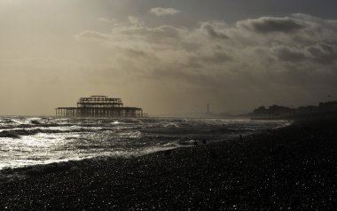 The West Pier in Brighton clipart