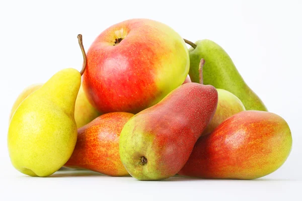 Fresh pears and apples — Stock Photo, Image