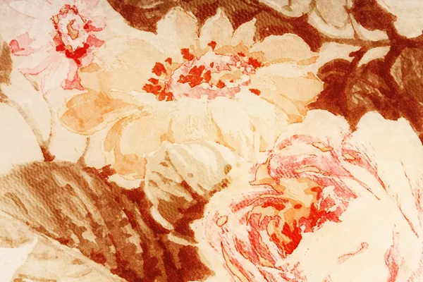 Achtergrond papier uit een oude verschoten bloemen abstract — Stockfoto