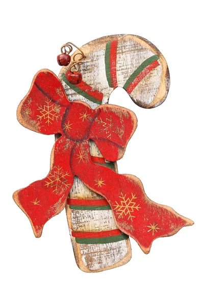 Wooden Christmas ornaments, retro — Stock Photo, Image