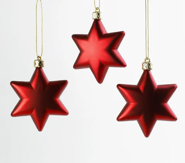 Três estrelas de Natal — Fotografia de Stock