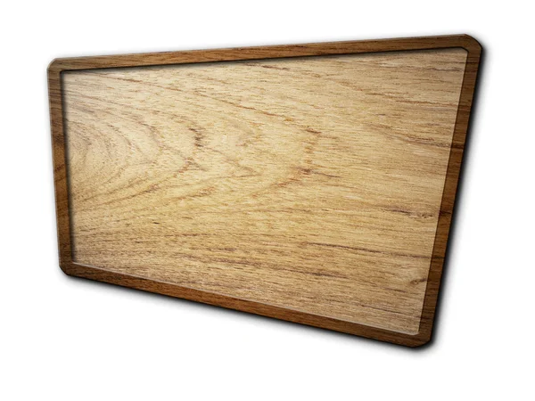 Perspektywy drewna znak na białym tle — Zdjęcie stockowe
