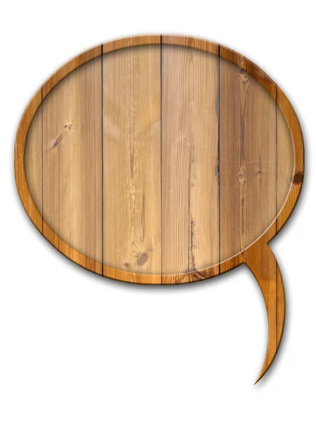 Sinal decorativo de madeira oval — Fotografia de Stock