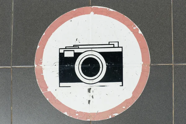 Znak kamery — Zdjęcie stockowe