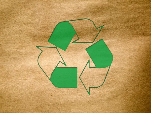 Recycle Old brown paper texture — Stock Photo, Image