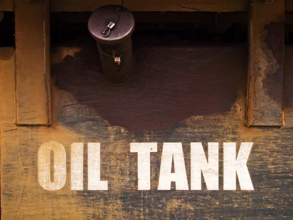 Acero oxidado Tanque de aceite — Foto de Stock