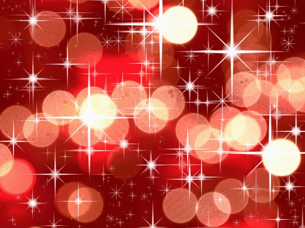 明るい星と赤いトーン ボケ味 — ストック写真