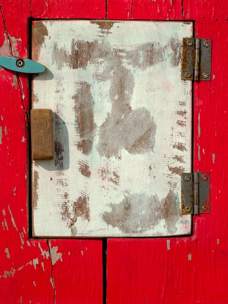 Velho obturador de madeira branco — Fotografia de Stock