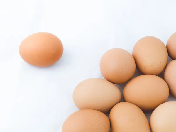 One egg Separation from the group — Stockfoto