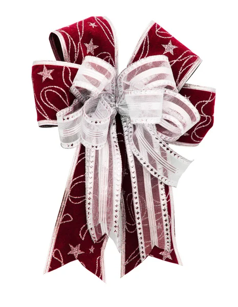 Fantasy white and red ribbon — Stock Photo, Image