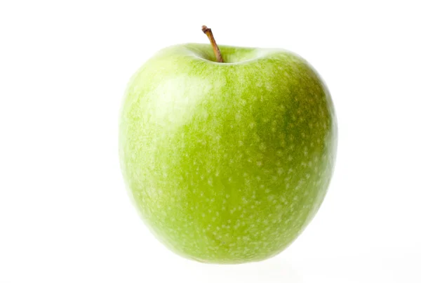 Green ripe apple isolated — Stock Photo, Image