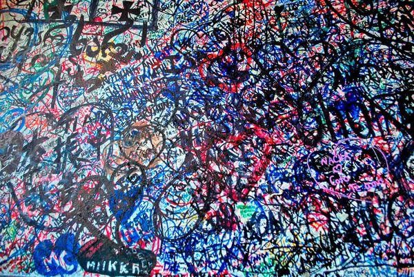 Murales grafiti mehrfarbig — Stockfoto