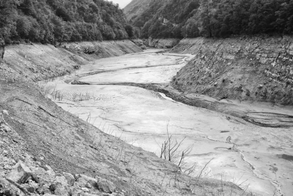 Sušené řeka — Stock fotografie