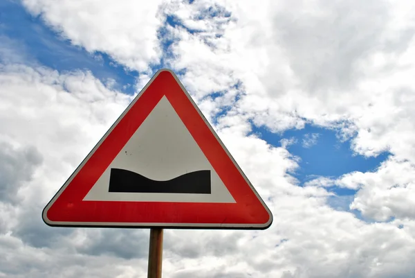 Tehlike yol işareti — Stok fotoğraf