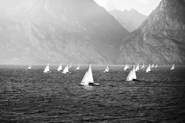 Sailing yachts clipart