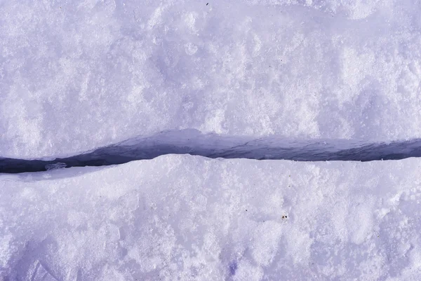 Pęknięcie lodu — Zdjęcie stockowe