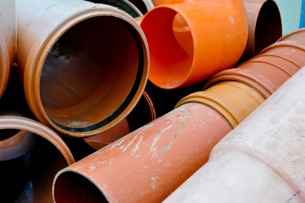 Plastic pipes — Stock Photo, Image
