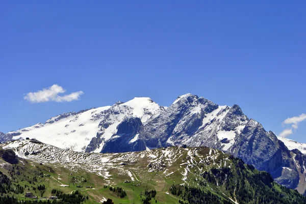 Montañas Saas Pordoi — Foto de Stock