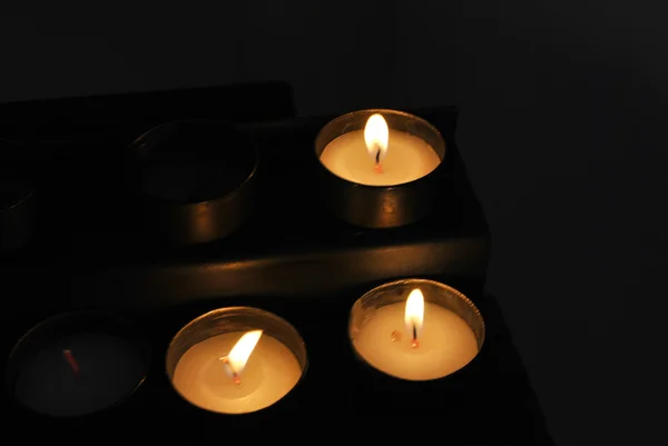 Voskové svíčky — Stock fotografie