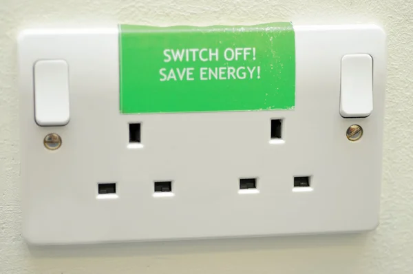 Spegnere risparmiare l'energia — Foto Stock