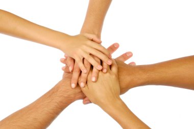 Hands group clipart