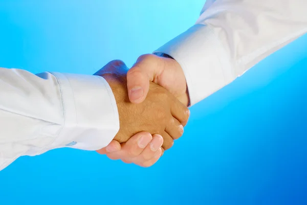 Two businessman shaking hands — Stock Photo, Image