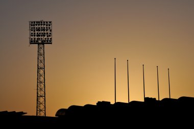 Stadium sunset clipart