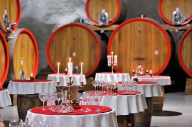 Wine cellar celebration clipart