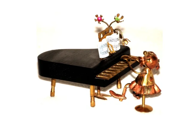 Figurinha de piano — Fotografia de Stock