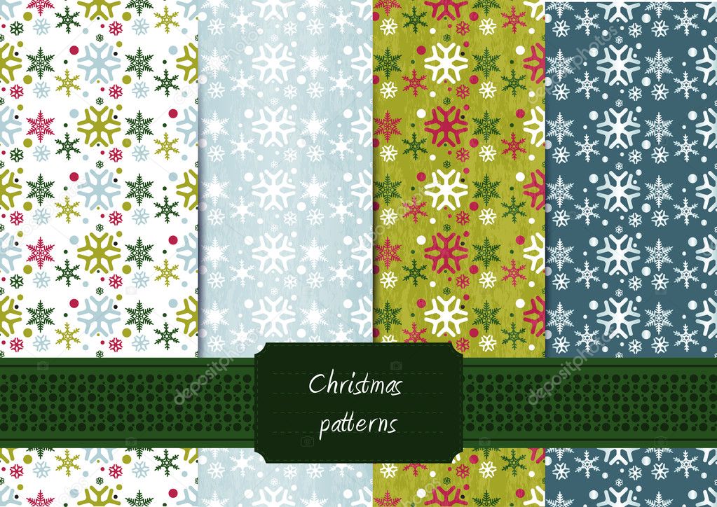 Christmas seamless pattern set – eps10