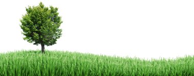 Tree and grass clipart