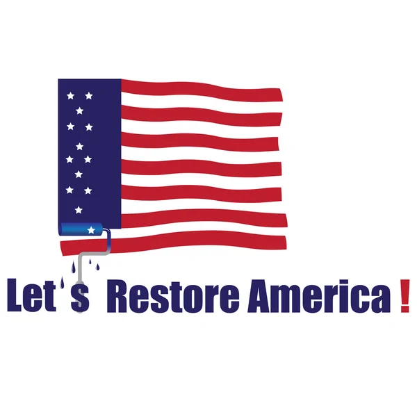 Återställa Amerika Stockbild
