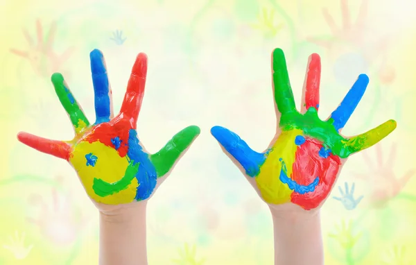 Niño pintado a mano —  Fotos de Stock