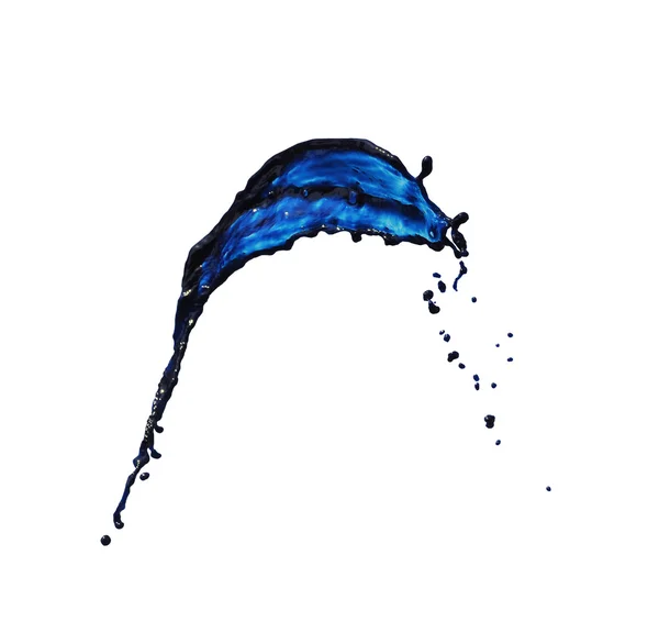 蓝水飞溅 — 图库照片