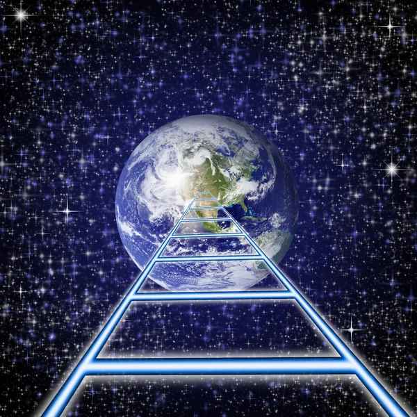 Aarde vierkante globe — Stockfoto