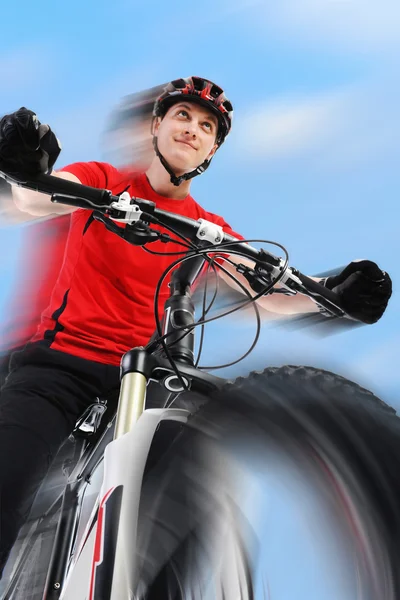 자전거타는 사람의 모습. — 스톡 사진