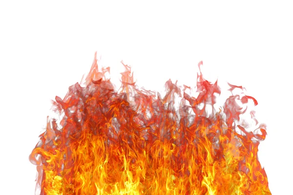 Fire flame with smoke. — Stock Photo, Image