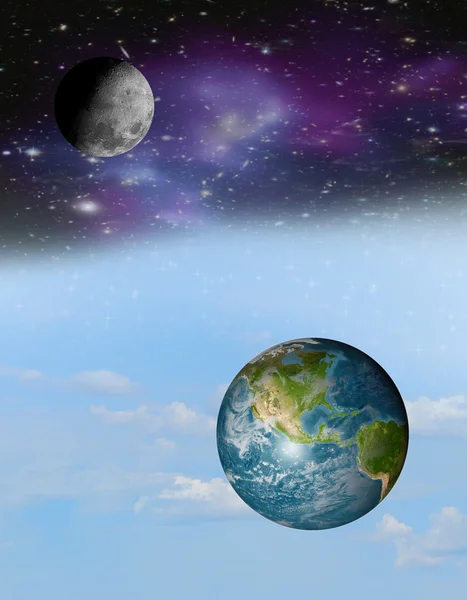 Aarde vierkante globe — Stockfoto