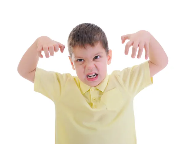 Pequeño niño enojado — Foto de Stock