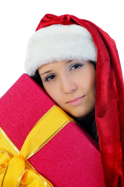 Mujer sonriente de Navidad —  Fotos de Stock