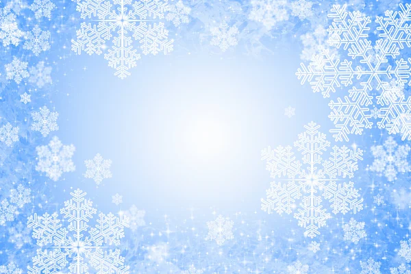 Christmas background in blue — Stock Photo, Image