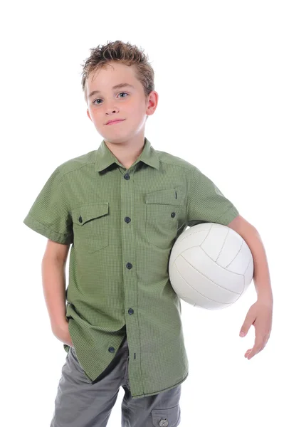 一名年轻足球运动员的肖像 — 图库照片