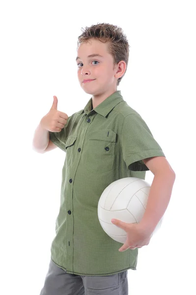 Retrato de un joven futbolista — Foto de Stock