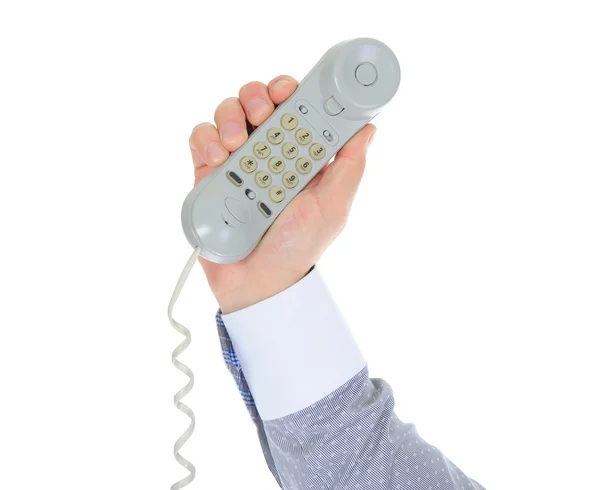 Telefon i handen — Stockfoto