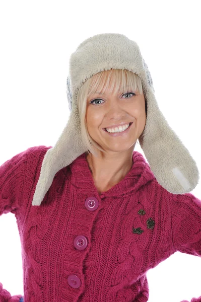 Woman in winter style — Stock Photo, Image