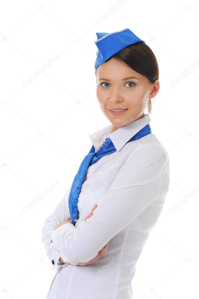 Attractive stewardess