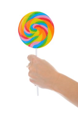 Large lollipop on stick clipart