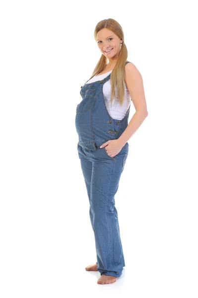 Bella giovane donna incinta — Foto Stock
