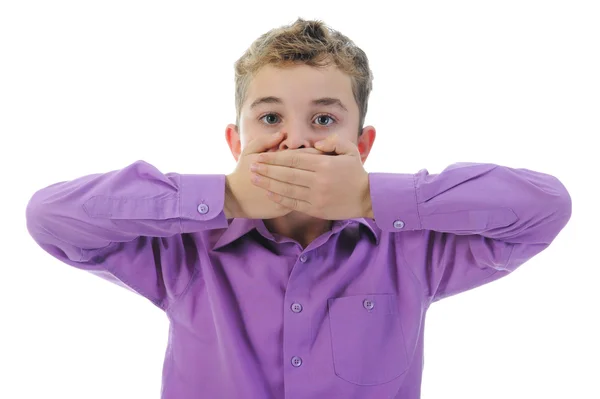 Scared Little Boy Royalty Free Stock Photos