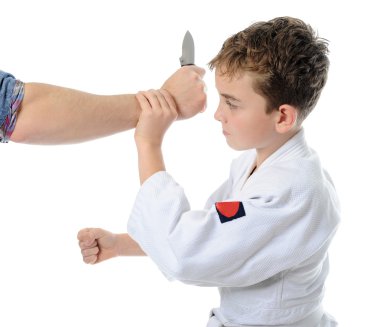 genç çocuk eğitim karate.
